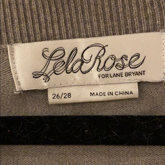 Lola Rose for Lane Bryant gray beaded sweater - Picture 2 of 4